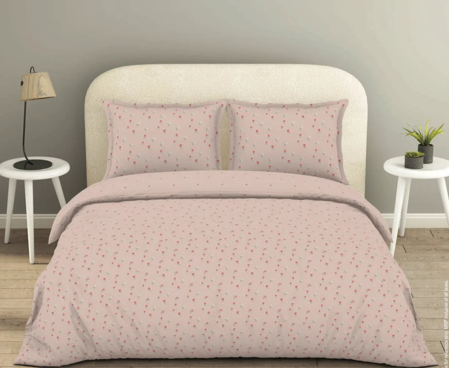 blush bloom floral bedsheet set