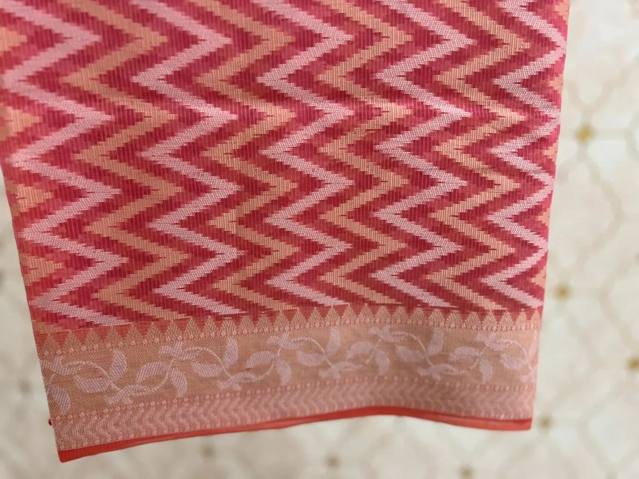 Banarasi Kota Saree with Wave Pattern