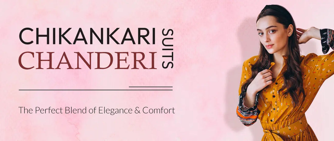 Chikankari Chanderi Suits