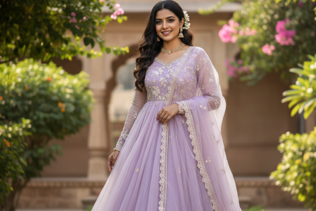 Grace And Glamour Redefined With Organza Anarkali Suits For Every Occasion