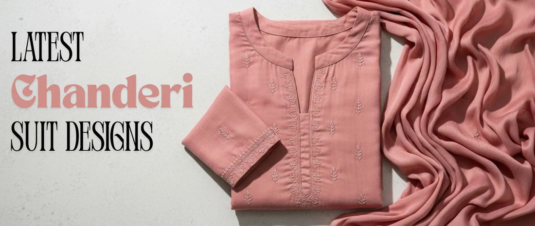 chanderi suit designs