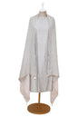 grey unstitched chanderi suit with dupatta