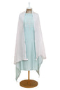 Pastel Blue Unstitched Chanderi Suit with Dupatta