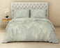 serene geo bedsheet set with pillow covers