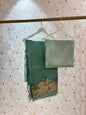 Organza Saree with Applique Work